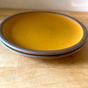 East Fork side plates in harvest moon glaze